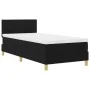 Cama con Base con Colchón Negra 90x200 cm Tela | Foro24.es | Tu tienda online para hogar, jardín y más Foro24.es