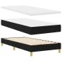 Cama con Base con Colchón Negra 90x200 cm Tela | Foro24.es | Tu tienda online para hogar, jardín y más Foro24.es