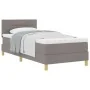 Cama Box Spring con Colchón Taupe 90x200 cm Tela von , Betten und Lattenroste - Ref: Foro24-3338815, Preis: 318,21 €, Rabatt: %