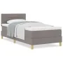Cama Box Spring con Colchón Taupe 90x200 cm Tela von , Betten und Lattenroste - Ref: Foro24-3338815, Preis: 318,21 €, Rabatt: %