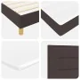 Cama con somier con colchón marrón oscuro 100x200 cm Tela | Foro24.es | Tu tienda online para hogar, jardín y más Foro24.es