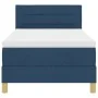 Cama con Somier con Colchón Azul 100x200 cm Tela | Foro24.es | Tu tienda online para hogar, jardín y más Foro24.es