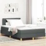 Base de Cama con Colchón Gris Oscuro 120x200 cm Tela de , Camas y somieres - Ref: Foro24-3338833, Precio: 392,96 €, Descuento: %