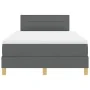 Base de Cama con Colchón Gris Oscuro 120x200 cm Tela de , Camas y somieres - Ref: Foro24-3338833, Precio: 392,96 €, Descuento: %