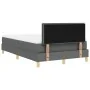Base de Cama con Colchón Gris Oscuro 120x200 cm Tela de , Camas y somieres - Ref: Foro24-3338833, Precio: 392,96 €, Descuento: %