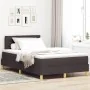 Cama con base de muelles con colchón marrón oscuro 120x200 cm de tela | Foro24.es | Tu tienda online para hogar, jardín y más Foro24.es