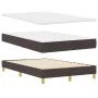 Cama con base de muelles con colchón marrón oscuro 120x200 cm de tela | Foro24.es | Tu tienda online para hogar, jardín y más Foro24.es