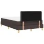 Cama con base de muelles con colchón marrón oscuro 120x200 cm de tela | Foro24.es | Tu tienda online para hogar, jardín y más Foro24.es
