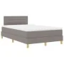Cama Box Spring con Colchón Topo 120x200 cm Tela by , Beds and slatted bases - Ref: Foro24-3338836, Price: 371,16 €, Discount: %