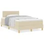 Cama con Base y Colchón Crema 120x200 cm Tela | Foro24.es | Tu tienda online para hogar, jardín y más Foro24.es