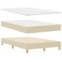 Cama con Base y Colchón Crema 120x200 cm Tela | Foro24.es | Tu tienda online para hogar, jardín y más Foro24.es