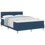 Cama con Somier con Colchón Azul 140x190 cm Tela by , Beds and slatted bases - Ref: Foro24-3338845, Price: 453,91 €, Discount: %
