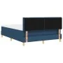 Cama con Somier con Colchón Azul 140x190 cm Tela by , Beds and slatted bases - Ref: Foro24-3338845, Price: 453,91 €, Discount: %