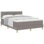 Cama con Resorte con Colchón Taupe 140x200 cm Tela | Foro24.es | Tu tienda online para hogar, jardín y más Foro24.es