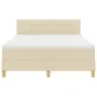 Cama Box Spring con Colchón Crema 160x200 cm Tela | Foro24.es | Tu tienda online para hogar, jardín y más Foro24.es