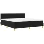 Cama Box Spring con Colchón Negra 180x200 cm Tela by , Beds and slatted bases - Ref: Foro24-3338862, Price: 563,98 €, Discoun...