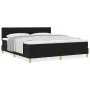 Cama Box Spring con Colchón Negra 180x200 cm Tela by , Beds and slatted bases - Ref: Foro24-3338862, Price: 563,98 €, Discoun...