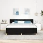 Cama Box Spring con Colchón Negra 180x200 cm Tela by , Beds and slatted bases - Ref: Foro24-3338862, Price: 563,98 €, Discoun...