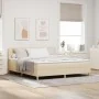Cama con Box Spring con Colchón Crema 180x200 cm Tela | Foro24.es | Tu tienda online para hogar, jardín y más Foro24.es