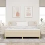 Cama con Box Spring con Colchón Crema 180x200 cm Tela | Foro24.es | Tu tienda online para hogar, jardín y más Foro24.es