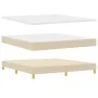 Cama con Box Spring con Colchón Crema 180x200 cm Tela | Foro24.es | Tu tienda online para hogar, jardín y más Foro24.es