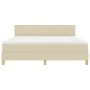 Cama con Box Spring con Colchón Crema 180x200 cm Tela | Foro24.es | Tu tienda online para hogar, jardín y más Foro24.es