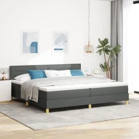 Comprar Cama Box Spring con Colchón Gris Oscuro