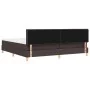 Cama con Box Spring con Colchón Marrón Oscuro 200x200 cm Tela | Foro24.es | Tu tienda online para hogar, jardín y más Foro24.es