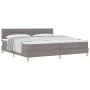 Cama Box Spring con Colchón Taupe 200x200 cm Tela | Foro24.es | Tu tienda online para hogar, jardín y más Foro24.es