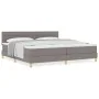 Cama Box Spring con Colchón Taupe 200x200 cm Tela | Foro24.es | Tu tienda online para hogar, jardín y más Foro24.es