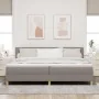Cama Box Spring con Colchón Taupe 200x200 cm Tela | Foro24.es | Tu tienda online para hogar, jardín y más Foro24.es
