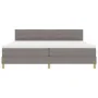 Cama Box Spring con Colchón Taupe 200x200 cm Tela | Foro24.es | Tu tienda online para hogar, jardín y más Foro24.es