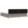 Cama Box Spring con Colchón Taupe 200x200 cm Tela | Foro24.es | Tu tienda online para hogar, jardín y más Foro24.es