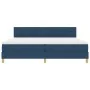 Cama Box Spring con Colchón Azul 200x200 cm Tela | Foro24.es | Tu tienda online para hogar, jardín y más Foro24.es