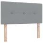 Cama con Somier con Colchón Gris Claro 100x200 cm Tela | Foro24.es | Tu tienda online para hogar, jardín y más Foro24.es