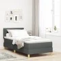 Cama con Box Spring y colchón gris oscuro 100x200 cm Tela | Foro24.es | Tu tienda online para hogar, jardín y más Foro24.es