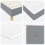 Cama con Somier con Colchón Gris Claro 100x200 cm Tela | Foro24.es | Tu tienda online para hogar, jardín y más Foro24.es