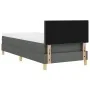 Cama con Box Spring y colchón gris oscuro 100x200 cm Tela | Foro24.es | Tu tienda online para hogar, jardín y más Foro24.es