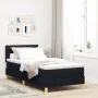 Cama con Somier con Colchón Negra 100x200 cm Tela de , Camas y somieres - Ref: Foro24-3338897, Precio: 307,03 €, Descuento: %