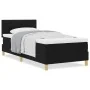 Cama con Somier con Colchón Negra 100x200 cm Tela de , Camas y somieres - Ref: Foro24-3338897, Precio: 307,03 €, Descuento: %