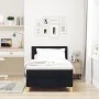 Cama con Somier con Colchón Negra 100x200 cm Tela de , Camas y somieres - Ref: Foro24-3338897, Precio: 307,03 €, Descuento: %