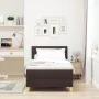 Cama con Box Spring con Colchón Marrón Oscuro 100x200 cm Tela | Foro24.es | Tu tienda online para hogar, jardín y más Foro24.es