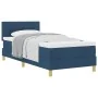 Cama Box Spring con Colchón Azul 100x200 cm Tela | Foro24.es | Tu tienda online para hogar, jardín y más Foro24.es