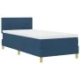 Cama Box Spring con Colchón Azul 100x200 cm Tela | Foro24.es | Tu tienda online para hogar, jardín y más Foro24.es