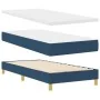 Cama Box Spring con Colchón Azul 100x200 cm Tela | Foro24.es | Tu tienda online para hogar, jardín y más Foro24.es