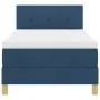 Cama Box Spring con Colchón Azul 100x200 cm Tela | Foro24.es | Tu tienda online para hogar, jardín y más Foro24.es