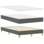 Cama Box Spring con Colchón Gris Oscuro 120x200 cm Tela | Foro24.es | Tu tienda online para hogar, jardín y más Foro24.es