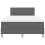 Cama Box Spring con Colchón Gris Oscuro 120x200 cm Tela | Foro24.es | Tu tienda online para hogar, jardín y más Foro24.es