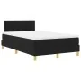 Cama con Box Spring con Colchón Negra 120x200 cm Tela | Foro24.es | Tu tienda online para hogar, jardín y más Foro24.es