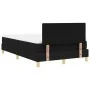 Cama con Box Spring con Colchón Negra 120x200 cm Tela | Foro24.es | Tu tienda online para hogar, jardín y más Foro24.es